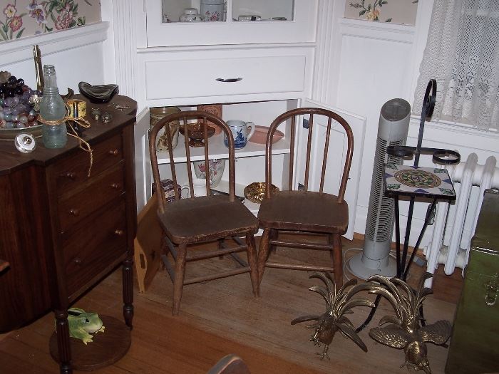 Child Chairs, Brass items
