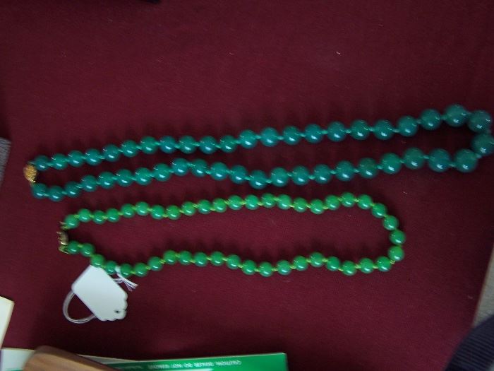 Peking Glass Bead Necklaces
