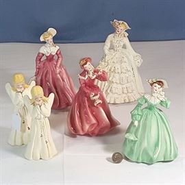 Figurines Florence Ceramics Ladies Angels