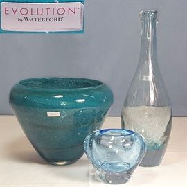 Glass Crystal Waterford Evolution Bowl Vases