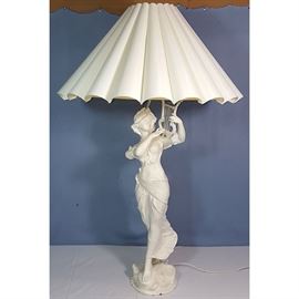 Lighting Lamp White Female Figural