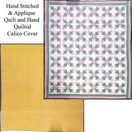 Linens Quilt Applique Calico Cover Etc