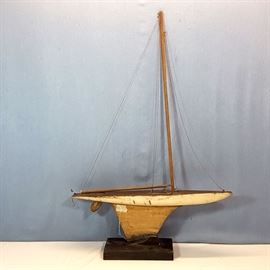 Misc Nautical Antique Sailboat With Keel