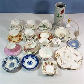 Porcelains Cups Saucers Flow Blue Oyster Plate Fiesta Millenium