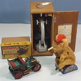 Toys Old Timers Lever Action Car Box Microscope Etc