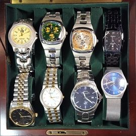 Clocks Watches Wrist Skagen BevHills Caravelle Amitron Denacci Dive