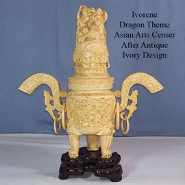 Asian Arts IVorene Dragon Theme Scenser