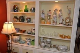 figurines, Seagrove, B. Mangum pottery, china