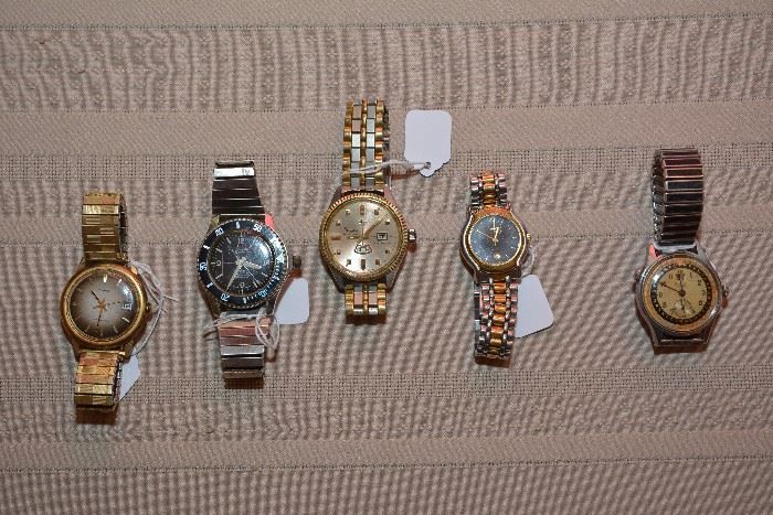 Timex Electronix, Sheffield Sportster, Sheffield, Gucci ladies watch, Harvel
