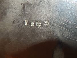 antique sterling silver teapot, London c1792, hallmarks