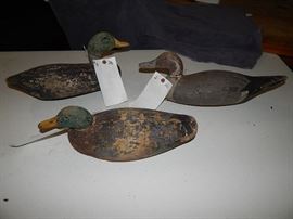 decoys, working, Swan Island, some signed