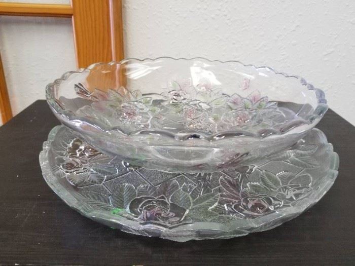Fancy Bowl and Platter