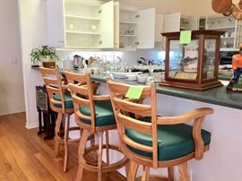 Bar stools, nice Gator collectibles