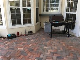 Grill, bird feeders, pots, etc