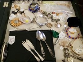 Silver, silverplate, nice jewelry