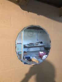 Beveled round mirror!