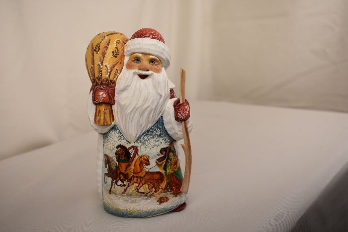 Hand Carved and Hand Painted Santa