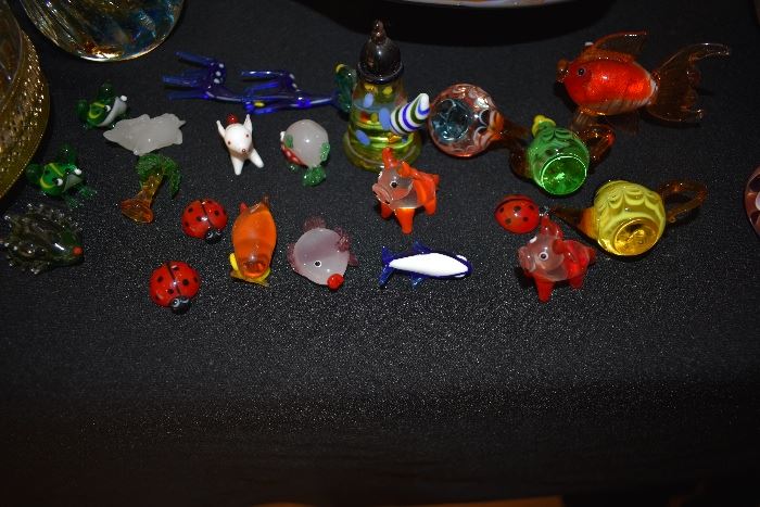 Art Glass Miniature Sculptures
