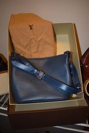 Louis Vuitton Blue EPI Leather Purse