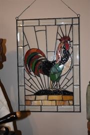 Rooster Stained Glass