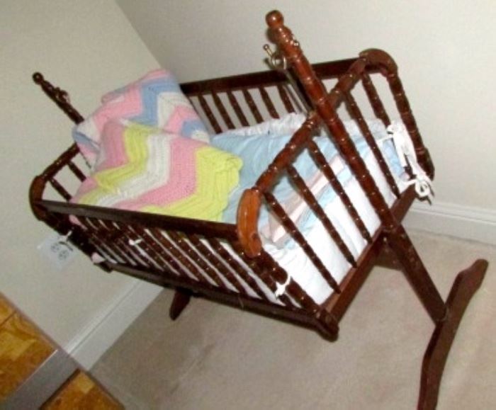Baby cradle- nice place to store toys !
