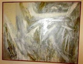 Abstract original art, approx 3 x 5