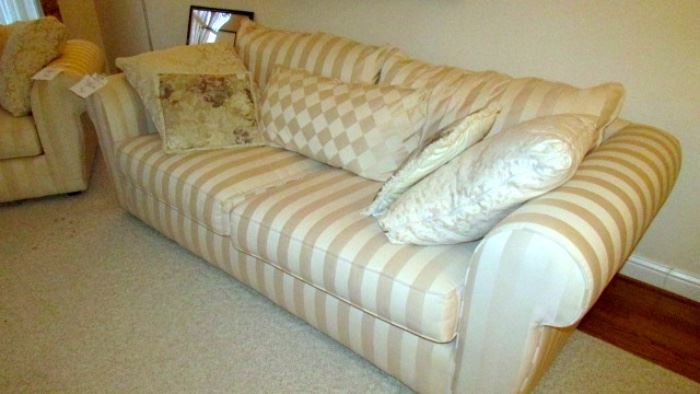 fabric sofa- very clean and rarely used