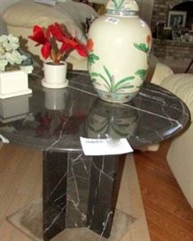 Marble end table- one of a pair