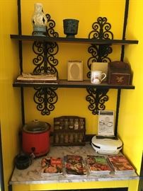 Cooking book, recipe holders, foreman grill, crockpot