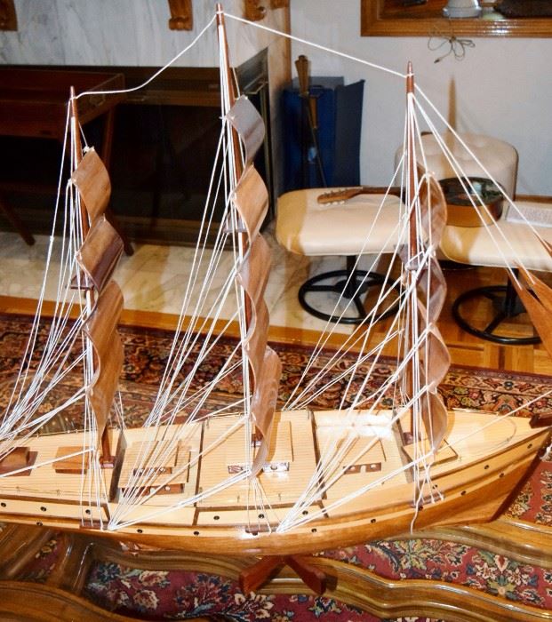  3 foot schooner boat model