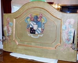 Antique Hand painted sheild