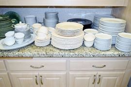 White on White dish ware