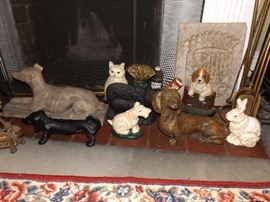 Cast iron door stoppers