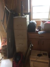 AC   File cabinet and misc