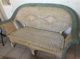Wicker Love Seat