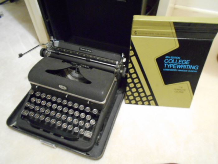 Royal Typewriter with instruction book