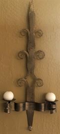 Metal Wall Sconce (pair)