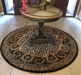 Round Animal Print Rug