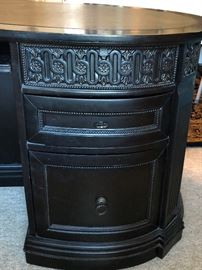 Kidney Shaped Desk that is finished on all sides