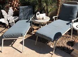 Pair Chaise Lounge