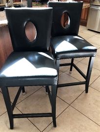 Bonded Leather Bar Stools