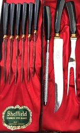 Vintage Sheffield Knife Set