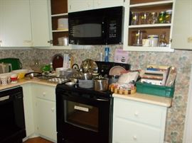 kitchen misc., cookbooks