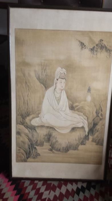 Vietnamese oil painting, copy of Chinese original