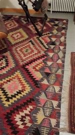 Kilim flat-weave rug