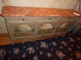 Hand painted by the artist that painted the murals at the Penn Theater