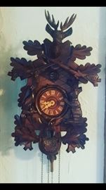 Hunters Cuckoo Clock - Original Antique Made in Germany