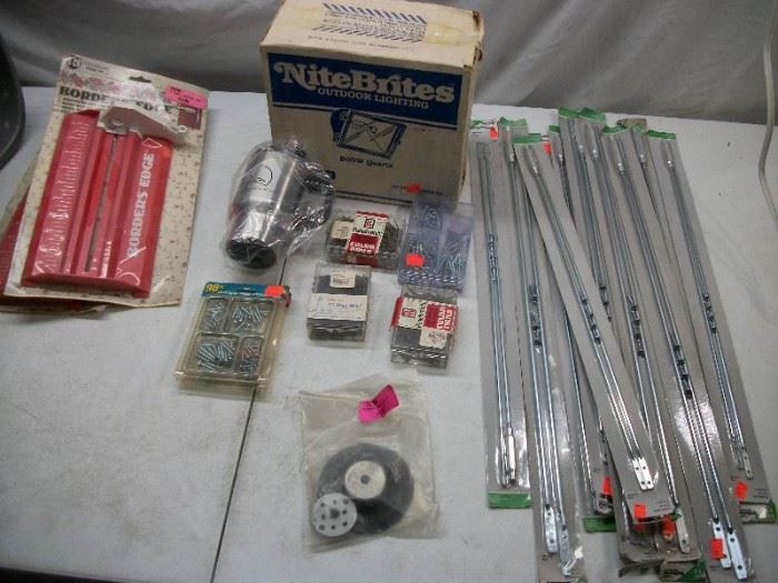 Misc hardware lot nails, sheet metal screws and mo ...