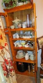 Full glass pane door display cabinet