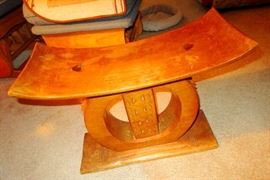 Carved African Seat/Stool brought back from Kenya